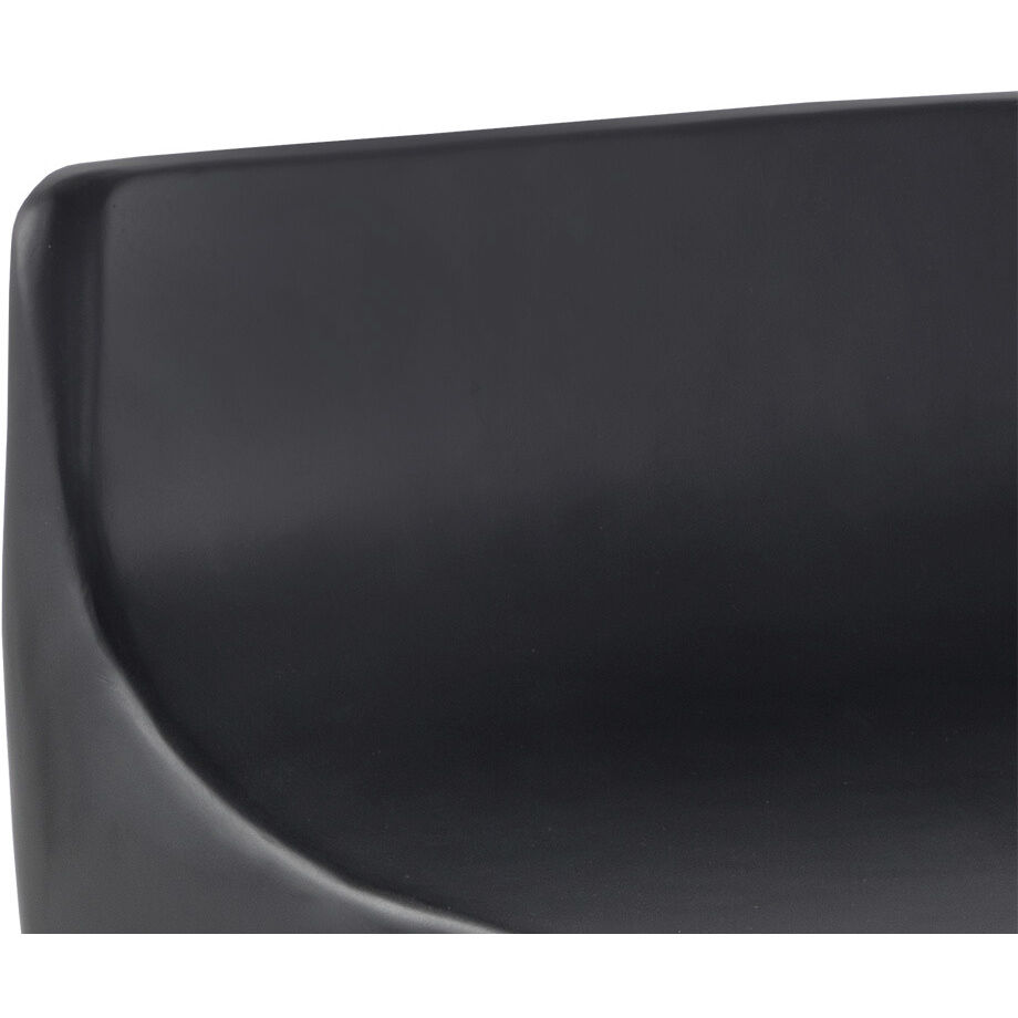 Ledger 25.5 inch Black Outdoor Stool